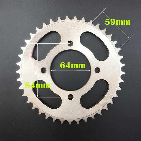 For Suzuki RV125 K7-K9,L0-L6 Van Van 07-16 QS125-5 Motorcycle sprockets rear sprocket 41 43 T Improve speed