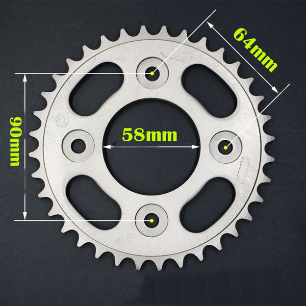 For Honda EZ90 CUB CD185 200 CB100 ST90 Monkey Bike Motorcycle rear sprocket 34-36-45 T 428 chain modification speed-raising