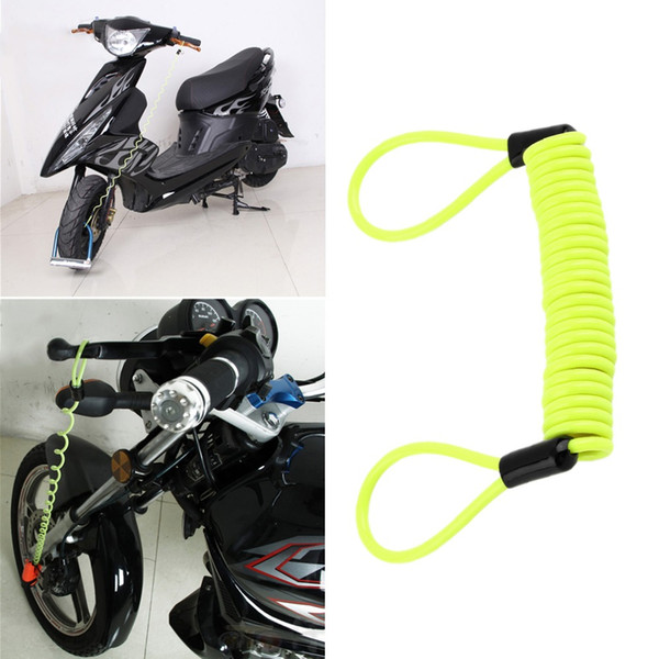 Hot Motorbike Motorcycle Alarm Disc Lock Security Spring Reminder Cable Red Bicycle Scooter Security Tool Car Accessories hot #