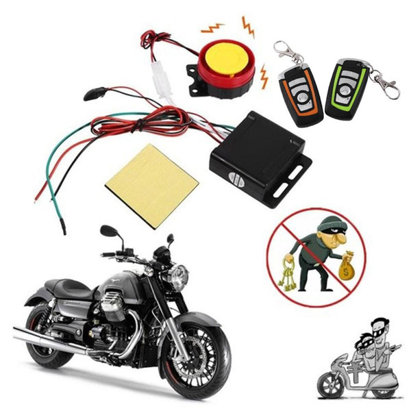 Universal Motorcycle Alarm System Scooter Start Remote Control Key Fob Anti-theft Security Alarm System Two-way with Engine