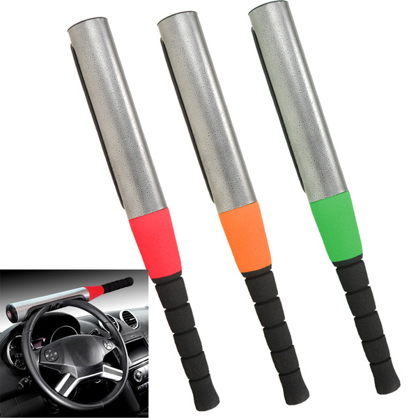 Car Vehicle Baseball Bat Steering Wheel Lock Anti-theft 3 Colors Available Steering Wheel Security Lock Car Van Vehicle Security