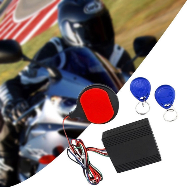 Motorcycle Bike IC card Alarm induction invisible lock Immobilizer Lock set