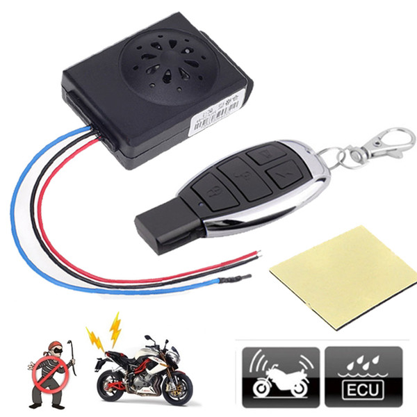 Master Racing Motorcycle Alarm Scooter Moto Anti-theft Security Alarm System DC 12V Motorbike Bike Alarms With Remote Control