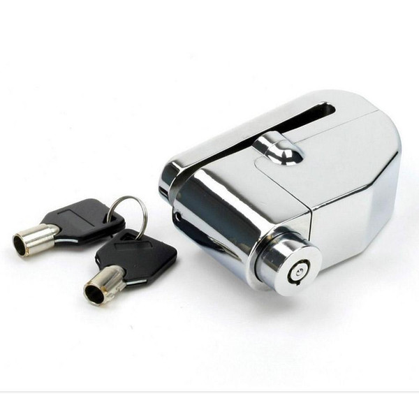 Motorcycle Scooter Chrome Lock Moto Bicycle Anti-theft Alarm Brake Disc Disk Lock Security Alarm System For Motorbike Bike