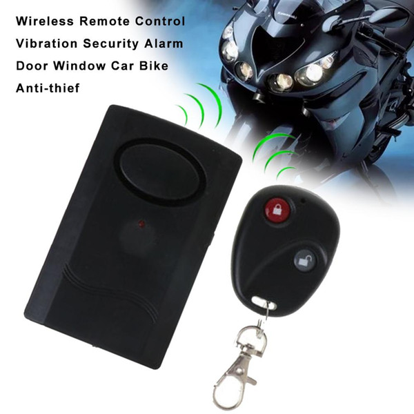 Safety Wireless Remote Control Vibration Motorcycle Car Detector Anti-theft Alarm Security System 120db Hot Sale Drop shipping