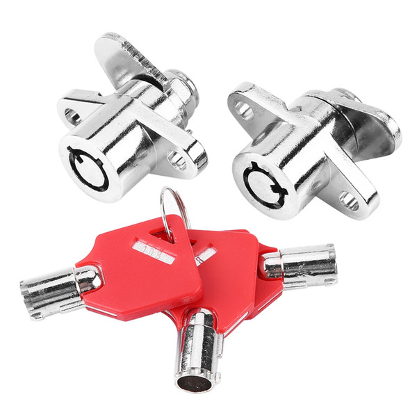 2pcs Hard Motorcycle Lock with 3 Red Keys for Electra Glide Safety Lock TYK1427846 motocicleta accesorios moto