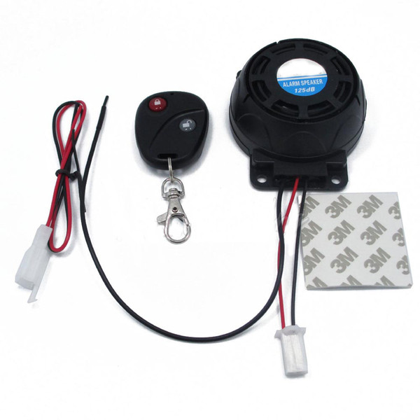 105-125dB Motorcycle Anti-theft Protection Alarm System Motorbike Keyless Remote Alama DC 12V Scooter Motor Cheap 1 Way Alarms