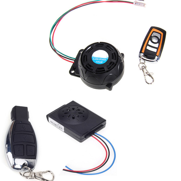 One Way Alarm for Motorcycle Scooter Anti-theft Alarm Motorbike Security System Universal Wireless Remote 125dB Alarms Buzzer