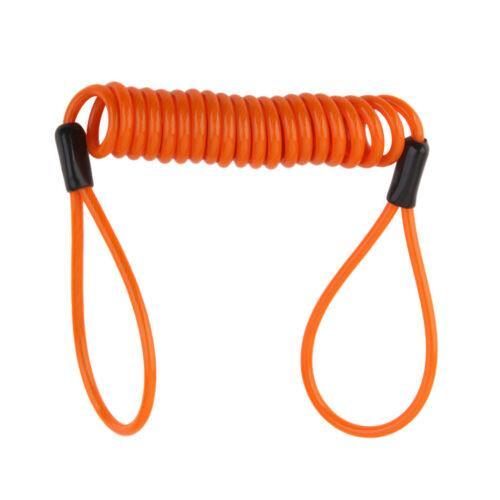 120cm Elastic Bike Scooter Motorcycle Motorbike Spring Disc Safety Lock Reminder Cable