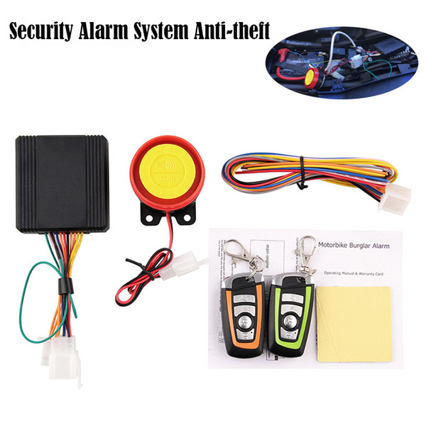 1PC Electrical Ignition Scooter Car Security Alarm System Remote Control 12V Anti-theft Motorcycle Bike Motorcycle Parts