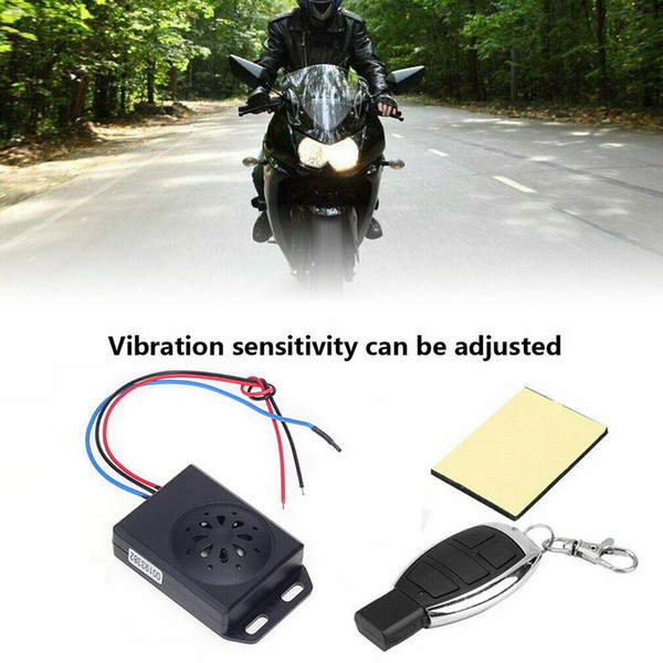 Scooter Car Security Alarm System Remote Control 12V Anti-theft Motorcycle Bike