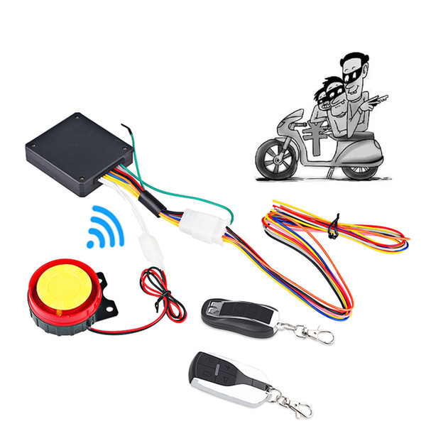 Anti-Theft Motorcycle Moto Bike Security Alarm System Remote Control Key Shell Motorbike Scooter Motor Alarm With Remote Start