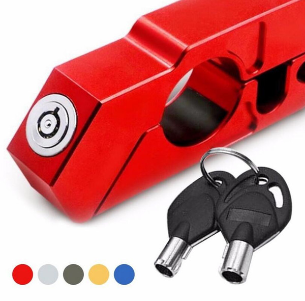 Handlebar Lock Scooter Brake Security Theft Protection For Motorcycle Lever Throttle Security Lock 5 color EEA148