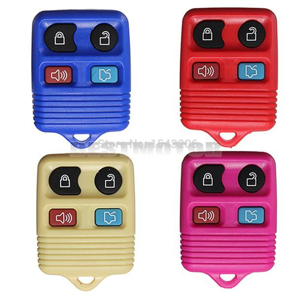 New Rubber Pad 4 Button Remote Key Shell Fob Case 4 Colour Replacement For Ford order<$18no tracking