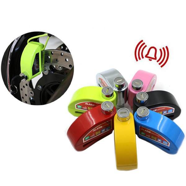 Six Colors Security Anti Theft System Motorcycle Bicycle Wheel Brake Disk Alarm Lock Moto Lock KSS-L101