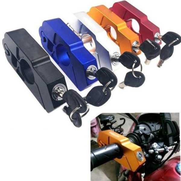 Motorcycle Caps-Lock Anit -theft Security Handlebar Grip Brake Lever Lock CNC Aluminum Alloy