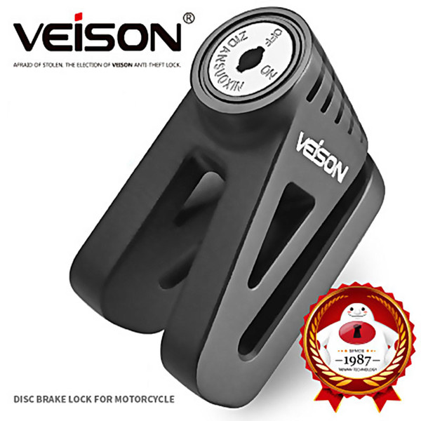 VEISON Motorcycle Zinc Alloy Scooter/Bike Disc Brake Lock Motorcycle Brake Safety Anti-Theft Accessories Anti-Theft Padlock DX7