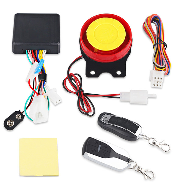 12V Motorcycle Alarm Moto Anti-theft Horn Scooter Security Alarm System Remote Control Engine Start Keyless Entry Anti-line Cut