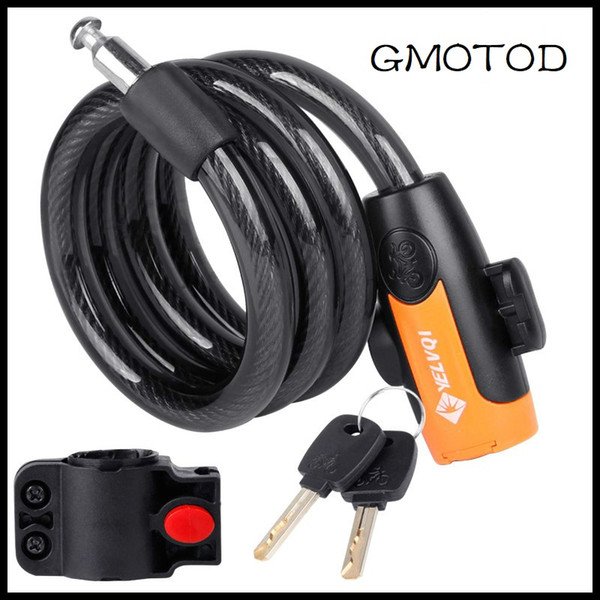 Motorcycle electric bicycle cable lock helmet security wire universal Anti-theft lock