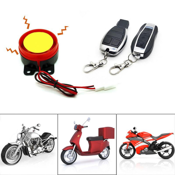 Universal Motorcycle Burglar Alarm Double Remote Control Optional Start-up Flameout Double Flashing Adjustment 12V