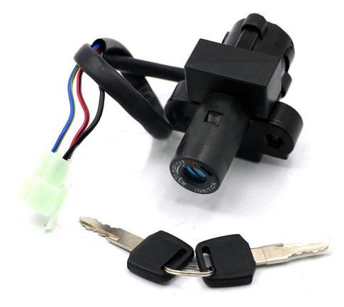 Motorcycle 3 Wires Ignition Switch Lock Key Set for Honda VFR400 NC21/NC24/NC30 CB500 CBR1100XX CBR600 NX650 RVF400 VFR750 XL400