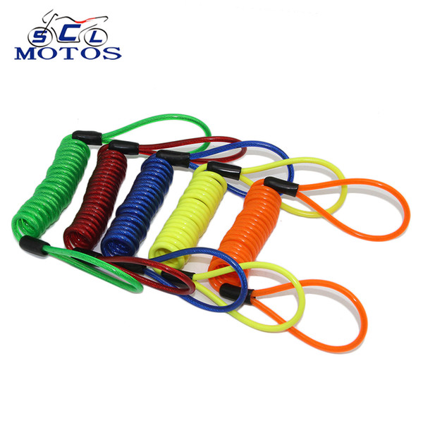 Sclmotos- Motorcycle Alarm Disc Lock Security Anti Thief Motorbike Wheel Disc Brake Bag And Reminder Spring Cable for All Motos