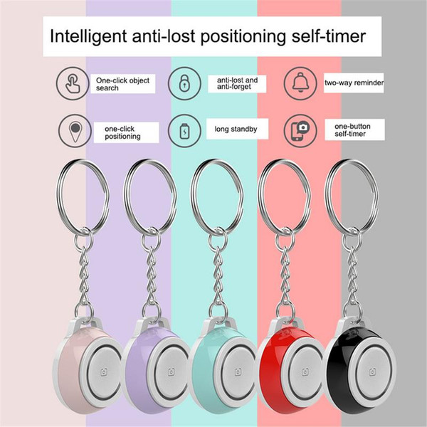 Mini Anti-Lost Smart Bluetooth Tracker Portable Car Anti-lost Device Bluetooth Smart Locator Remote Control Self-Timer