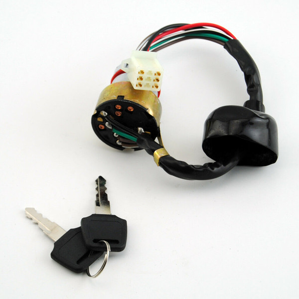 6 Wire Ignition Key Switch Fit 50/90/110/250cc ATV DIRT BIKE GO KART KAZUMA