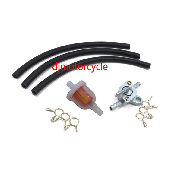 Universal 6mm Gasoline Oil Fuel Filter & Fuel Tube & Oil switch Set For Motorcycle Racing Moped Scooter Dirt Bike ATV