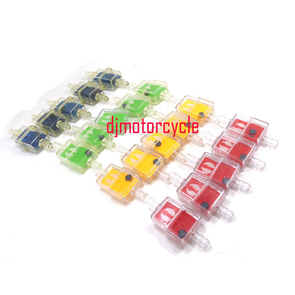 Motorcycle Moped Scooter Monkey Dirt Pit Bike ATV 6mm Square Inline Fuel Petrol Gas Filter 50 70 110 125 150CC