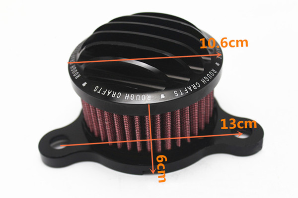 CNC Black Air Cleaner Intake Air Filter Fit For Motorcycle Harley Sportster XL883 1200 Re-usable Filter