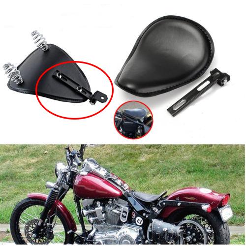 Black Motorcycle Solo Seat Spring Swivel Bracket Mounting Iron Hardware Kit Fit for Harley Chopper Bobber