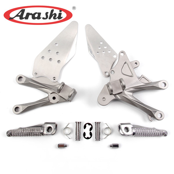 Arashi 1 Set Front Footrest For Kawasaki Ninja ZX10R 2006-2010 Motorcycle Foot Pegs Motor Parts ZX-10R ZX 10R 2007 2008 2009