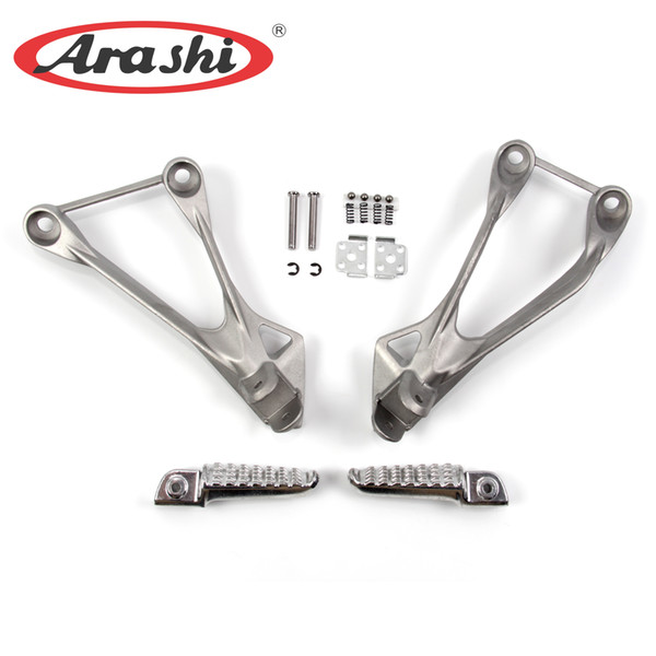 Arashi 1 Set Rear Footrest For Kawasaki Ninja ZX6R 2005 - 2008 Motorcycle Passenger Foot Pegs Mount Bracket ZX-6R ZX 6R 2006 2007