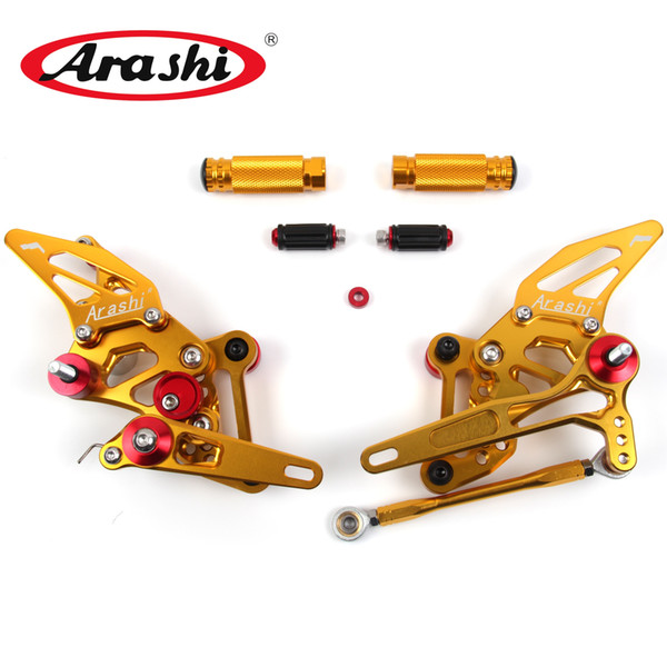 Arashi Adjustable Footrests For KTM 1290 SUPER DUKE R 2014 2015 2016 2017 Motorcycle Foot Rests Pegs Rearset Rear Set Pedal