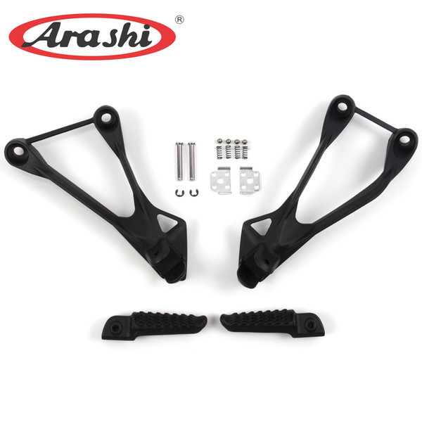 Arashi 1 Set Rear Footrest For Kawasaki Ninja ZX6R 2005-2008 Motorcycle Passenger Foot Pegs Motor Parts ZX-6R ZX 6R 2006 2007