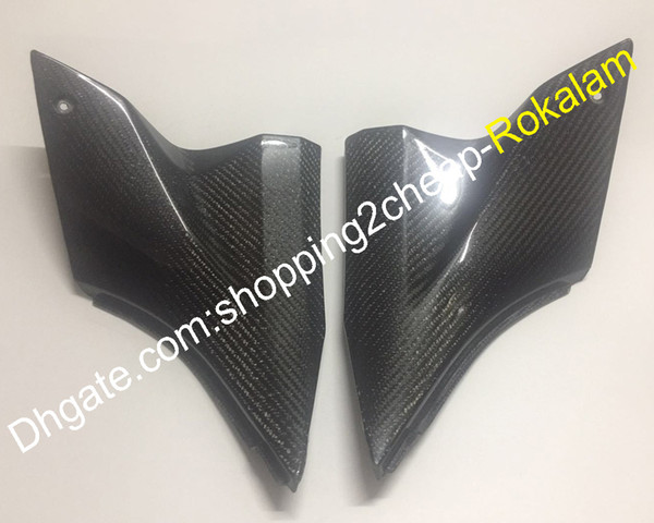 2 x Carbon Fiber Tank Side Covers Panels Motorcycle Kit For Kawasaki ZX-10R 2006 2007 ZX10R 06 07 ZX 10R Cover Panel