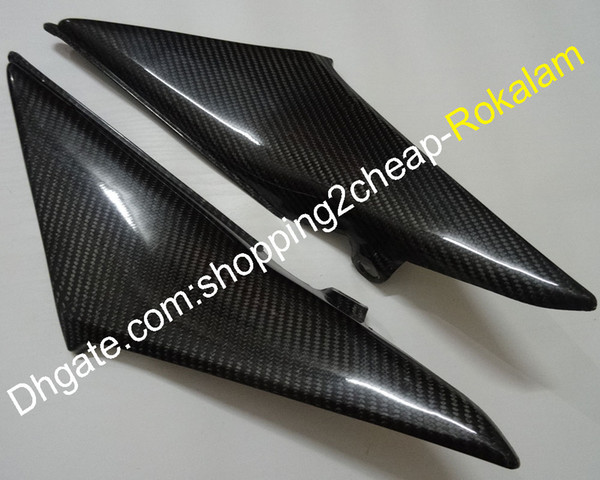 2 x Carbon Fiber Tank Side Covers Panels Cover Panel Fairing Fit For Honda CBR600RR F5 2003 2004 CBR600 RR 600RR 03 04