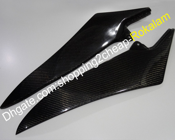 2 x Carbon Fiber Tank Side Covers Panels For Yamaha YZF1000 YZF 1000 R1 2009 2010 2011 2012 2013 2014 YZF-R1 Cover Panel