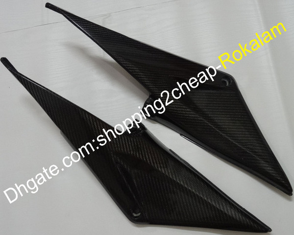 2 x Carbon Fiber Tank Side Covers Panels Cover Panel Motorcycle Part For Honda CBR600RR F5 2005 2006 CBR600 RR 600RR 05 06