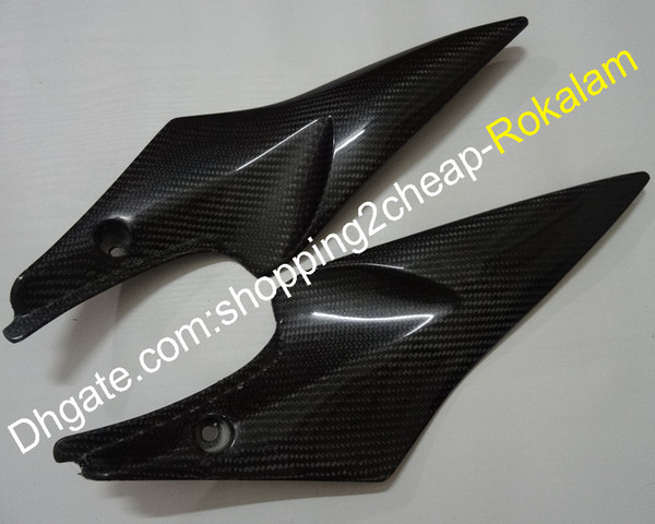 2 x Carbon Fiber Tank Side Covers Panels Fairing For Suzuki GSXR600 GSXR750 GSXR GSX-R 600 750 2006 2007 K6 Cover Panel