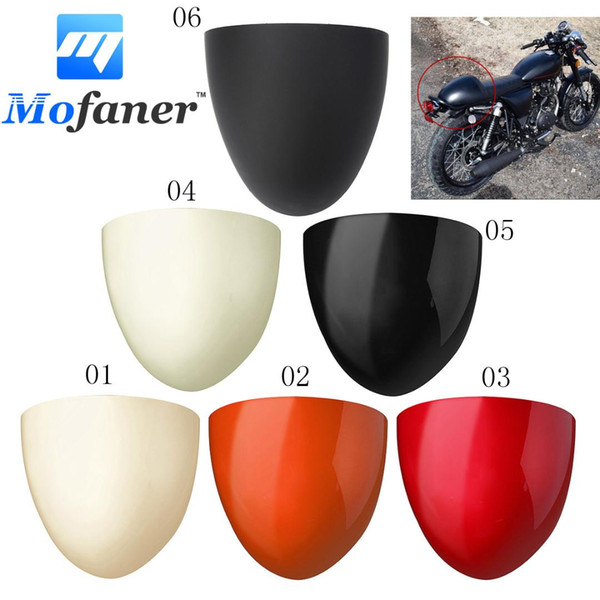 Universal Motorcycle ABS Rear Seat Cowl Cover For Cafe Racer Compartment Seat