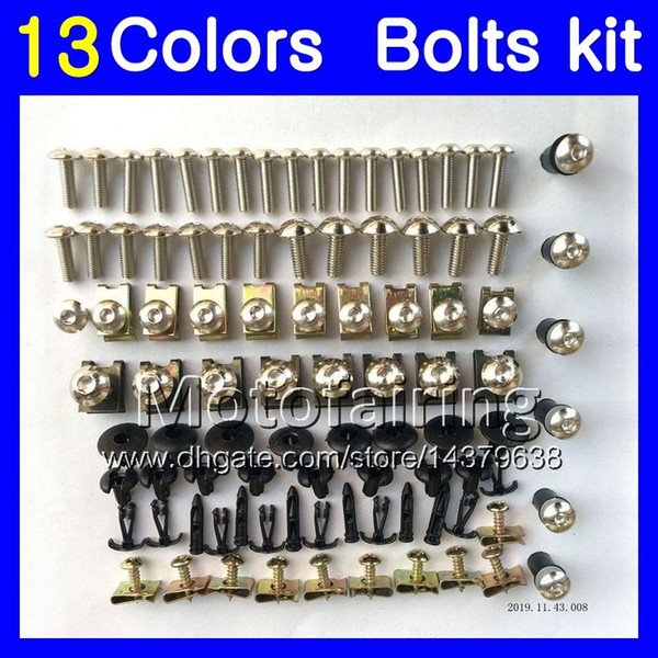 Fairing bolts full screw kit For BMW K1200S 05 06 07 08 K1200 S K 1200 S K 1200S 2005 2006 2007 2008 Body Nuts screws nut bolt kit 13Colors