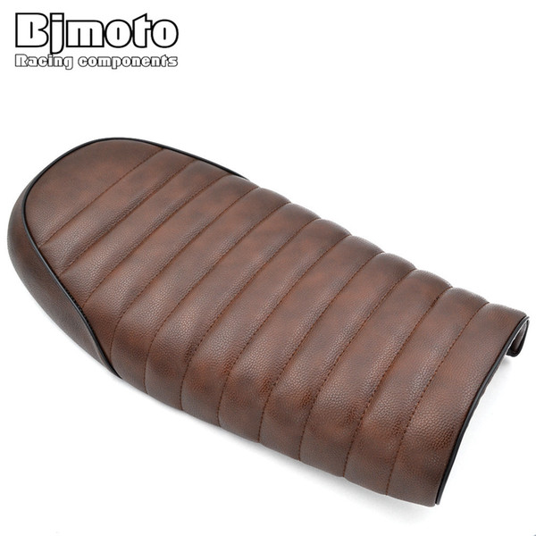 BJMOTO Vintage Hump Seat Cafe Racer Saddle GN CB200 CB350 CB400SS CB500 CB750 SR400 SR XJ XS KZ Motorcycle Retro Seats