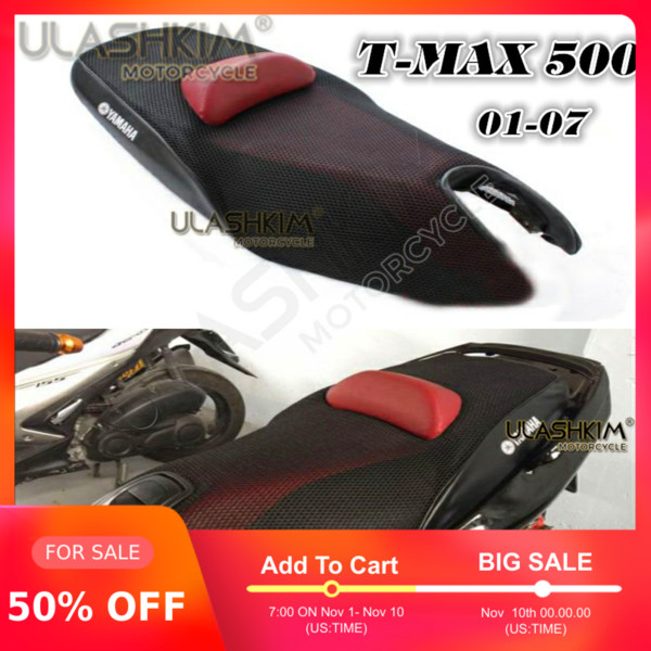 3D 7mm Sunscreen Cushion Cover Modified T-Max Seat Cover Heat Insulation Cushion for Yamaha Tmax500 tmax530 2001-2007