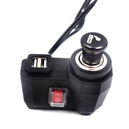 12V USB Power Port Outlet Socket Cigarette er Waterproof Kit For Motorcycle FINE