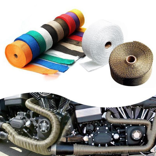 Universal Motorcycle Exhaust Pipe Thermal Insulation Warp Modified Insulation Tape Plantain Clothes High Temperature Cloth HHA83