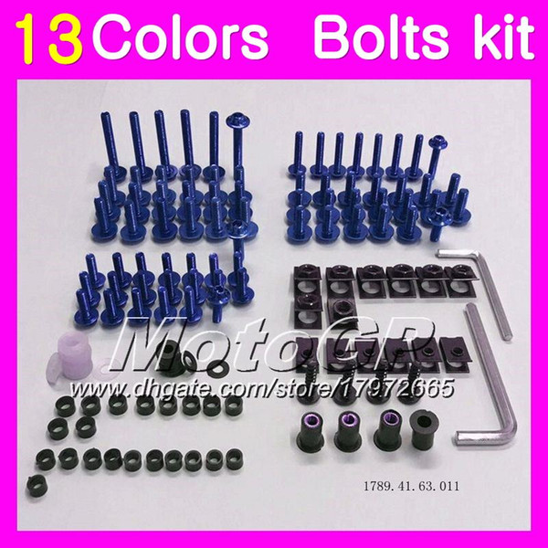 Fairing bolts full screw kit For KAWASAKI NINJA ZZR600 05 06 07 08 ZZR 600 2005 2006 2007 2008 05-08 Body Nuts screws nut bolt kit 13Colors