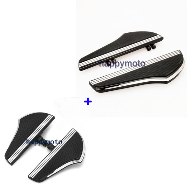 Motorcycles Front rear Driver passenger Floorboards foot pegs for harley softail Touring street Glide roadking 2000-2019