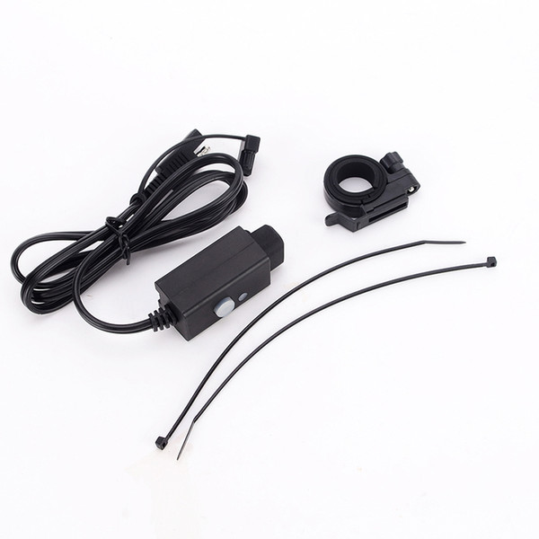 CAR 7PCS Motorcycle Charger Single Dual Usb Port 2.1AUSB + SAE Rounded Terminal Harness 12V Power Switch Charging Socket Adapter